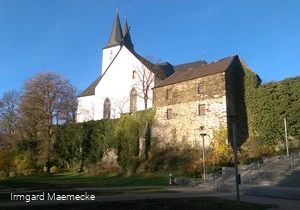 Stadtmauer Iserlohn mit Oberster Stadtkirche